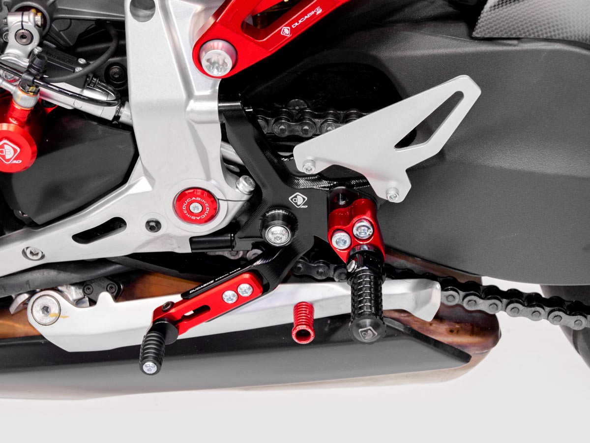 Ducabike Adjustable Rearsets for the Ducati Streetfighter V2